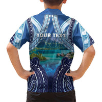 Personalised French Polynesia Bora Bora Hawaiian Shirt Beach Landscape Polynesian Style