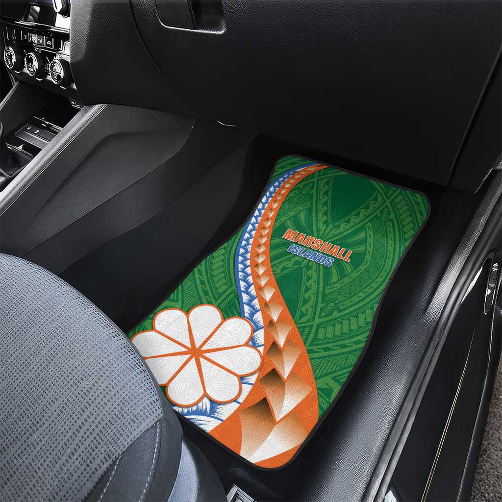 Marshall Islands Kwajalein Atoll Car Mats Polynesian Tribal Tattoo LT05 - Polynesian Pride