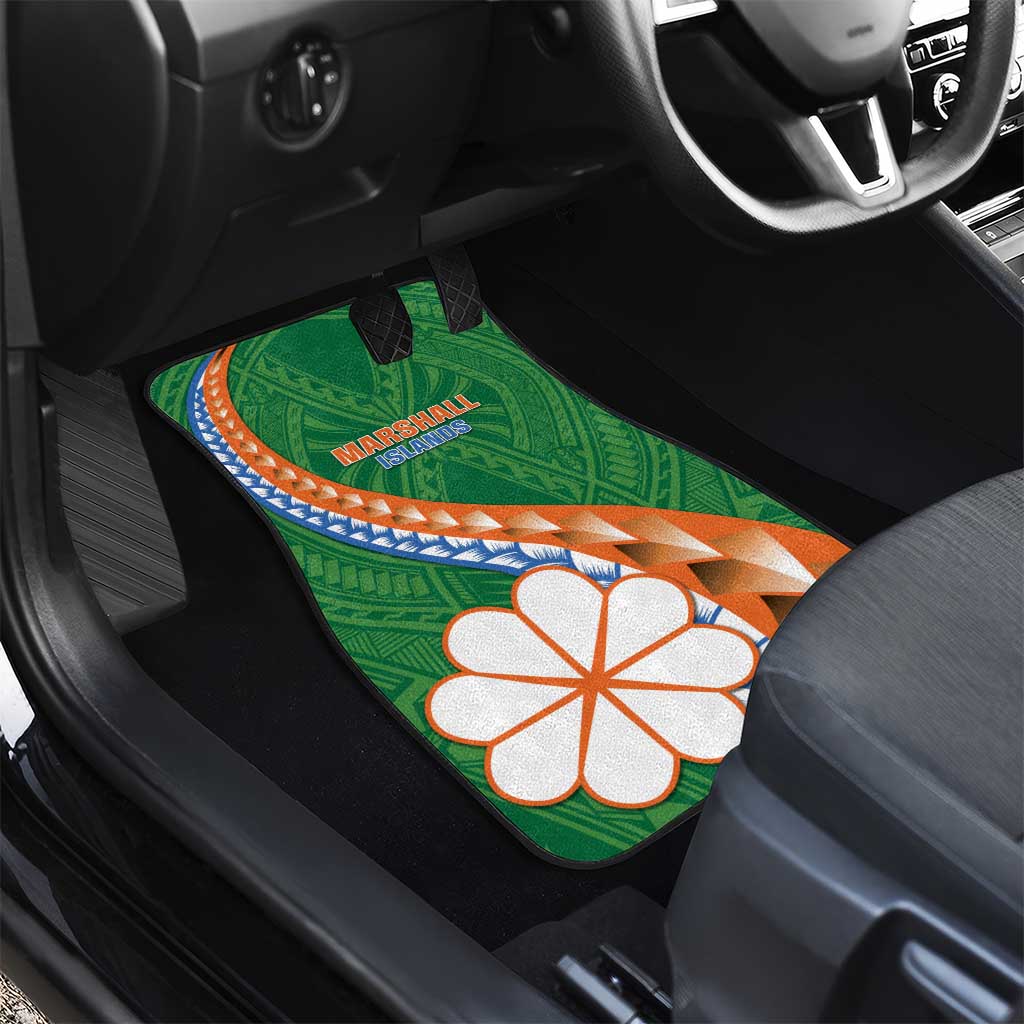 Marshall Islands Kwajalein Atoll Car Mats Polynesian Tribal Tattoo LT05 - Polynesian Pride