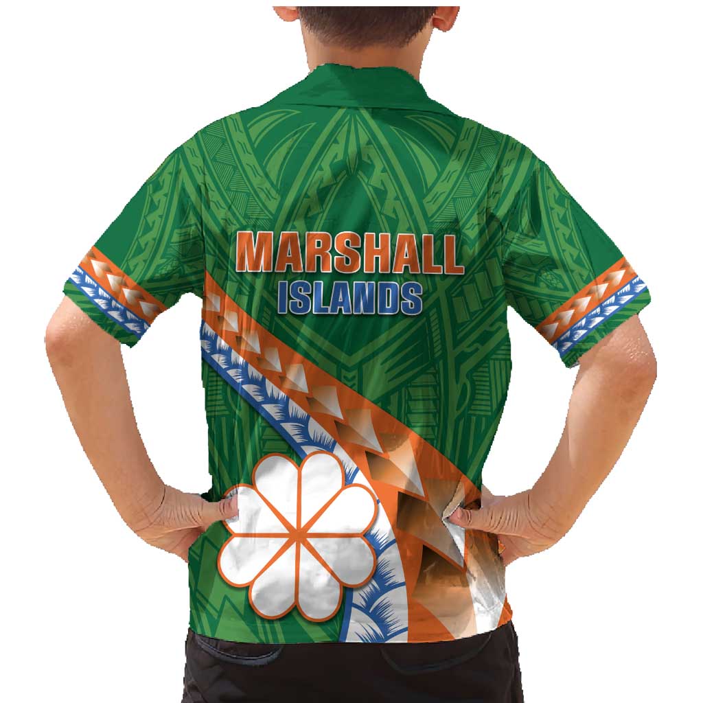 Personalised Marshall Islands Kwajalein Atoll Family Matching Mermaid Dress and Hawaiian Shirt Polynesian Tribal Tattoo LT05 - Polynesian Pride