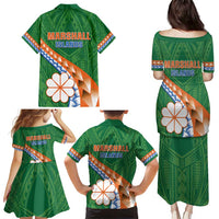 Personalised Marshall Islands Kwajalein Atoll Family Matching Puletasi and Hawaiian Shirt Polynesian Tribal Tattoo LT05 - Polynesian Pride