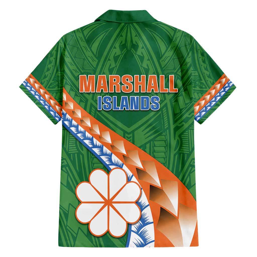 Personalised Marshall Islands Kwajalein Atoll Family Matching Puletasi and Hawaiian Shirt Polynesian Tribal Tattoo LT05 - Polynesian Pride