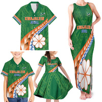 Personalised Marshall Islands Kwajalein Atoll Family Matching Tank Maxi Dress and Hawaiian Shirt Polynesian Tribal Tattoo LT05 - Polynesian Pride