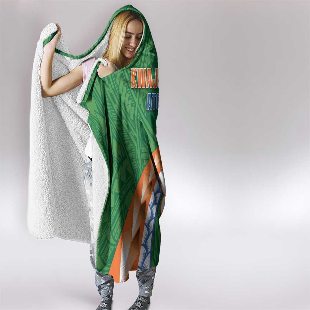 Marshall Islands Kwajalein Atoll Hooded Blanket Polynesian Tribal Tattoo