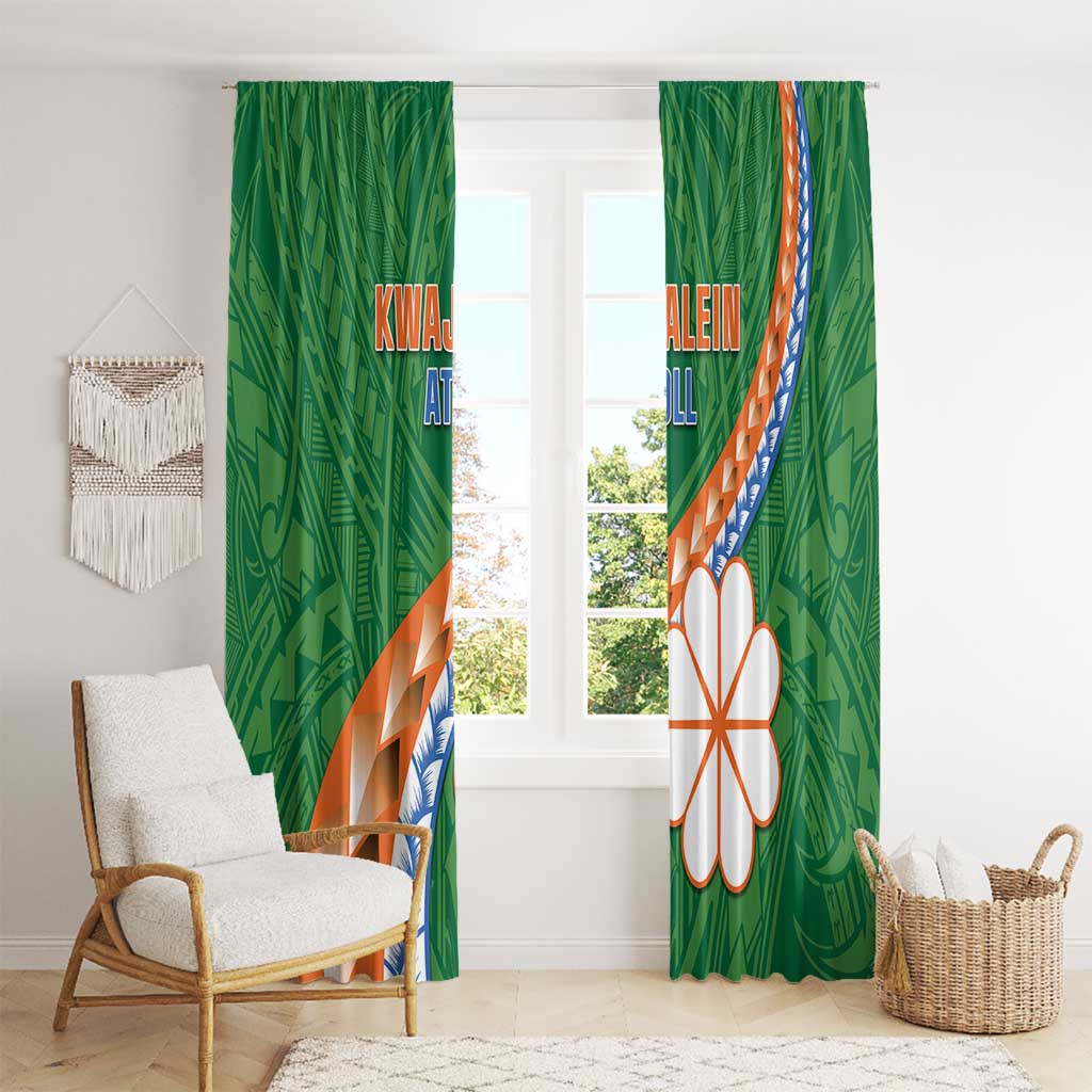 Marshall Islands Kwajalein Atoll Window Curtain Polynesian Tribal Tattoo LT05 - Polynesian Pride