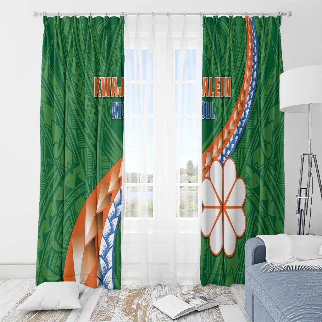 Marshall Islands Kwajalein Atoll Window Curtain Polynesian Tribal Tattoo LT05 - Polynesian Pride