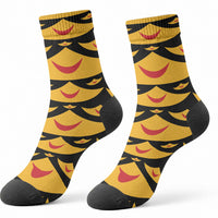 Hawaii Ahu Ula Inspired Crew Socks Black Version LT05 - Polynesian Pride