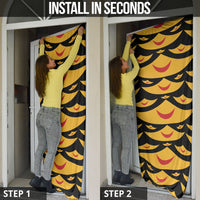Hawaii Ahu Ula Inspired Door Cover Black Version LT05 - Polynesian Pride