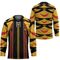 Hawaii Ahu Ula Inspired Hockey Jersey Black Version LT05 - Polynesian Pride