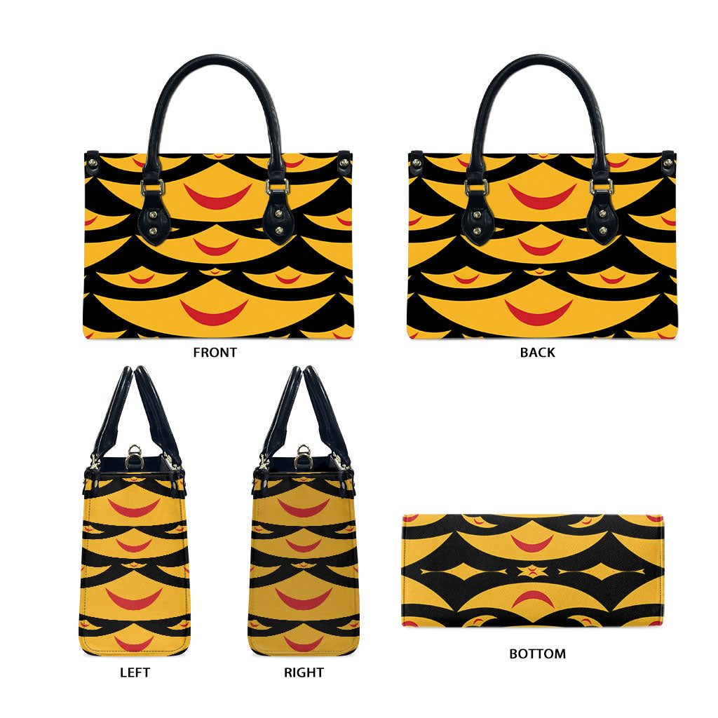 Hawaii Ahu Ula Inspired Leather Bag Black Version LT05 - Polynesian Pride