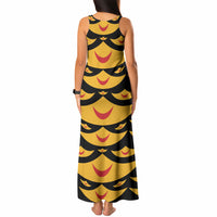 Hawaii Ahu Ula Inspired Tank Maxi Dress Black Version LT05 - Polynesian Pride