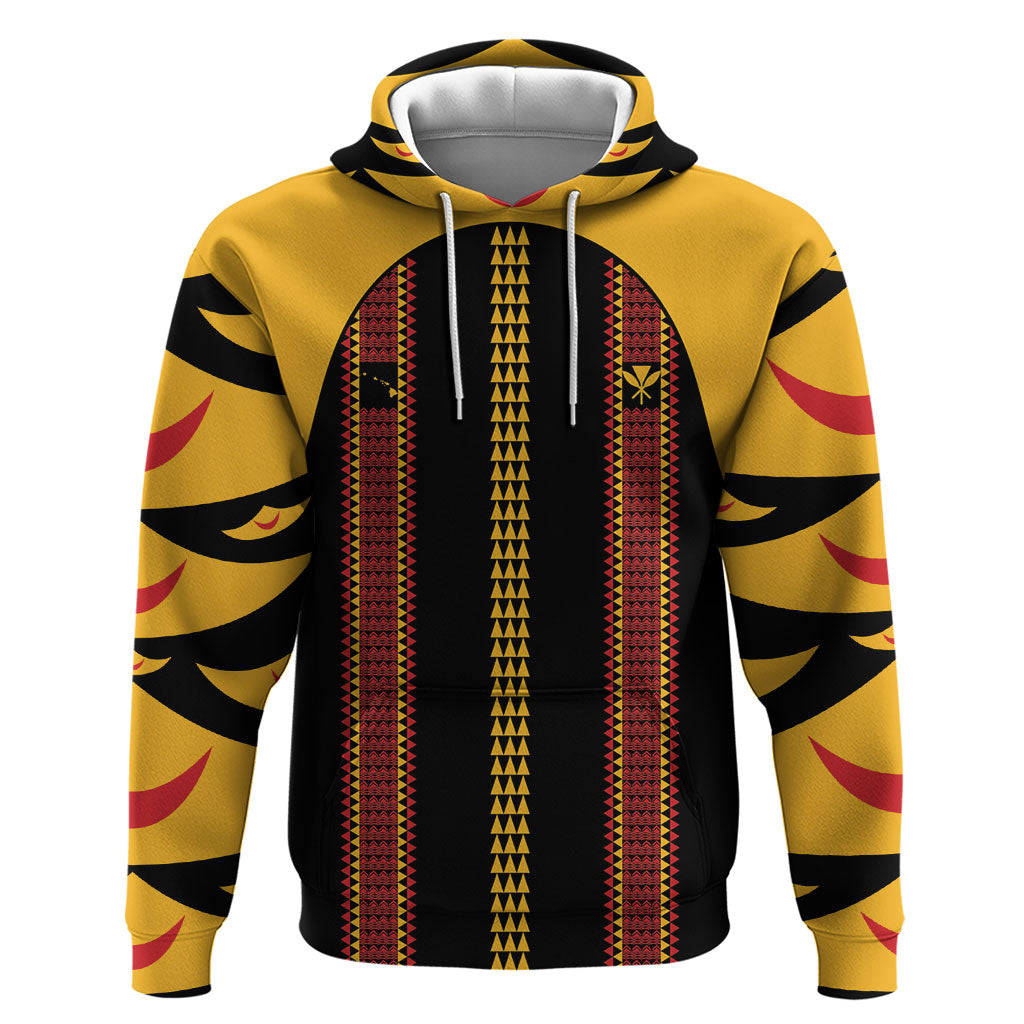 Hawaii Ahu Ula Inspired Zip Hoodie Black Version LT05 Pullover Hoodie Black - Polynesian Pride