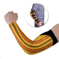 Hawaii Ahu Ula Inspired Arm Sleeves Yellow Version LT05 Set of 2 Yellow - Polynesian Pride