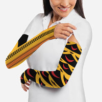 Hawaii Ahu Ula Inspired Arm Sleeves Yellow Version LT05 - Polynesian Pride
