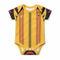 Hawaii Ahu Ula Inspired Baby Onesie Yellow Version LT05 Yellow - Polynesian Pride
