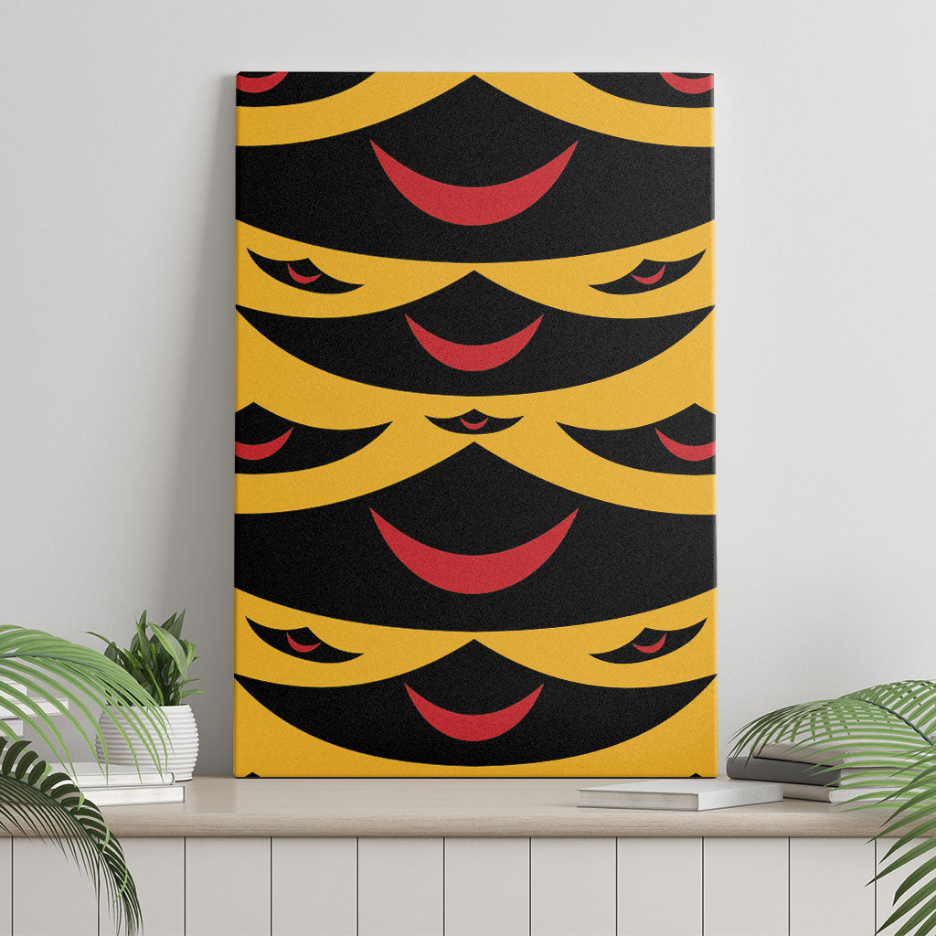 Hawaii Ahu Ula Inspired Canvas Wall Art Yellow Version LT05 - Polynesian Pride