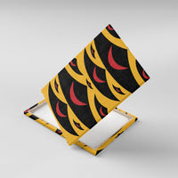 Hawaii Ahu Ula Inspired Canvas Wall Art Yellow Version LT05 With Frame Yellow - Polynesian Pride