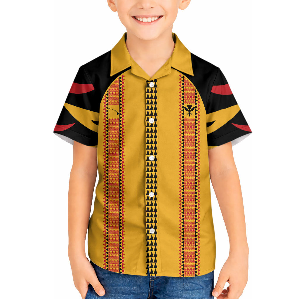 Hawaii Ahu Ula Inspired Hawaiian Shirt Yellow Version LT05 - Polynesian Pride