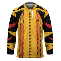 Hawaii Ahu Ula Inspired Hockey Jersey Yellow Version LT05 Unisex Yellow - Polynesian Pride