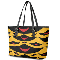 Hawaii Ahu Ula Inspired Leather Tote Bag Yellow Version LT05 - Polynesian Pride