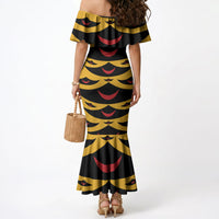 Hawaii Ahu Ula Inspired Mermaid Dress Yellow Version