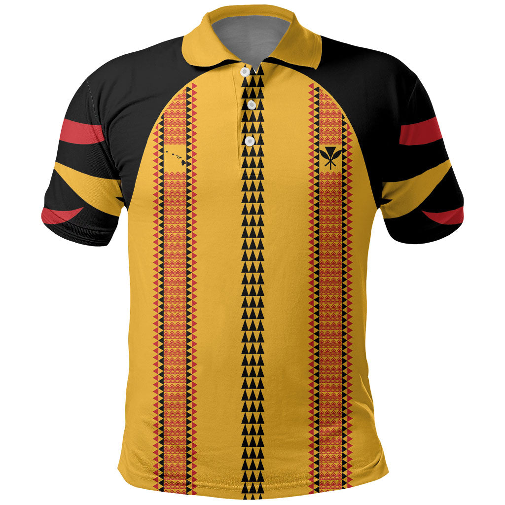 Hawaii Ahu Ula Inspired Polo Shirt Yellow Version