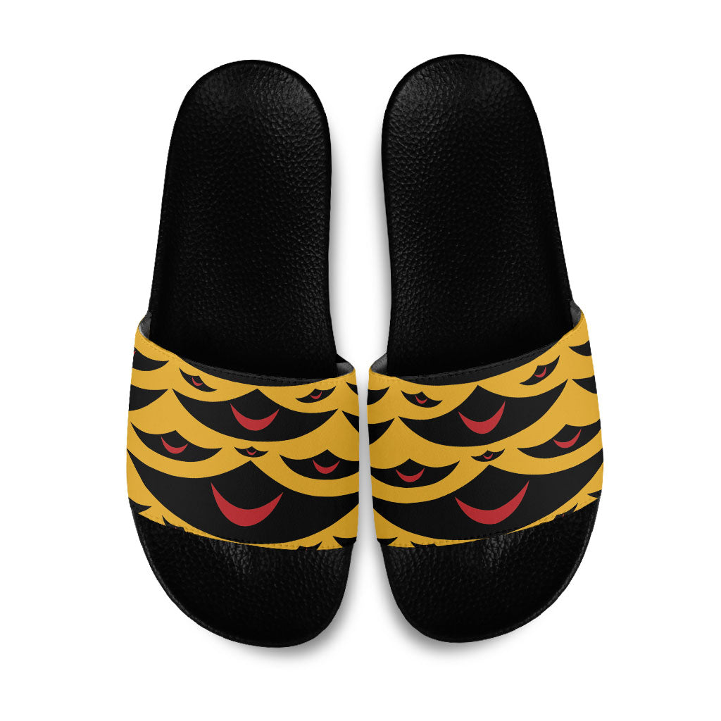 Hawaii Ahu Ula Inspired Slide Sandals Yellow Version