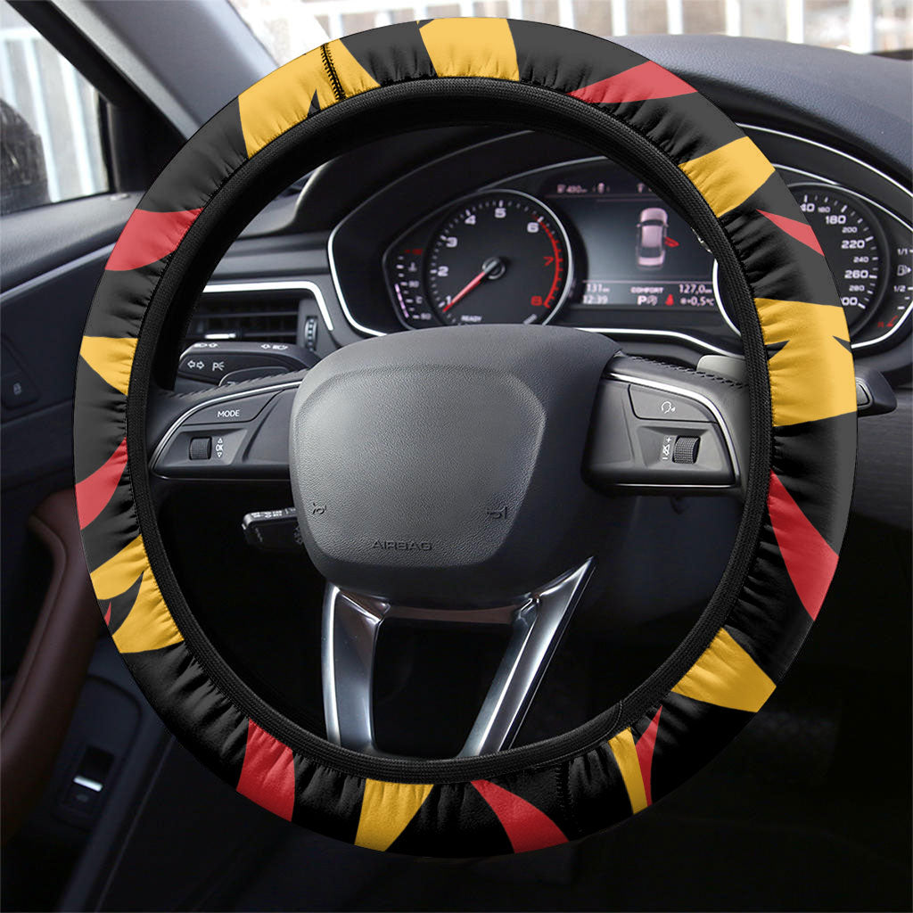 Hawaii Ahu Ula Inspired Steering Wheel Cover Yellow Version LT05 - Polynesian Pride