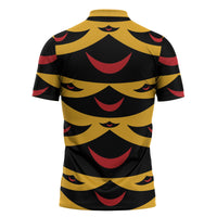 Hawaii Ahu Ula Inspired Zipper Polo Shirt Yellow Version LT05 - Polynesian Pride