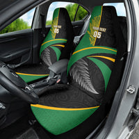 Custom New Zealand And South Africa Rugby Car Seat Cover 2023 Springboks Combine All Black Silver Fern LT05 - Polynesian Pride