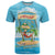 Aloha Hawaii T Shirt Funny Macaw Parrot Tropical Vibe