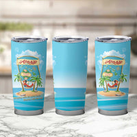 Aloha Hawaii Tumbler Cup Funny Macaw Parrot Tropical Vibe LT05 - Polynesian Pride