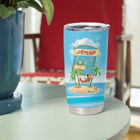 Aloha Hawaii Tumbler Cup Funny Macaw Parrot Tropical Vibe LT05 - Polynesian Pride