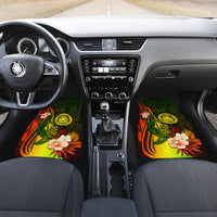 Personalised Hawaii State Motto Car Mats Hawaiian Tribal Reggae Hammerhead Shark LT05 - Polynesian Pride