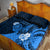 Hawaii State Motto Quilt Bed Set Hawaiian Tribal Blue Hammerhead Shark LT05 - Polynesian Pride