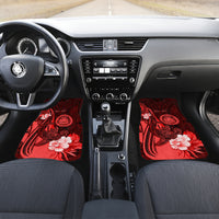 Personalised Hawaii State Motto Car Mats Hawaiian Tribal Red Hammerhead Shark LT05 - Polynesian Pride