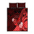 Hawaii State Motto Quilt Bed Set Hawaiian Tribal Red Hammerhead Shark LT05 Red - Polynesian Pride