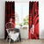 Hawaii State Motto Window Curtain Hawaiian Tribal Red Hammerhead Shark LT05 - Polynesian Pride