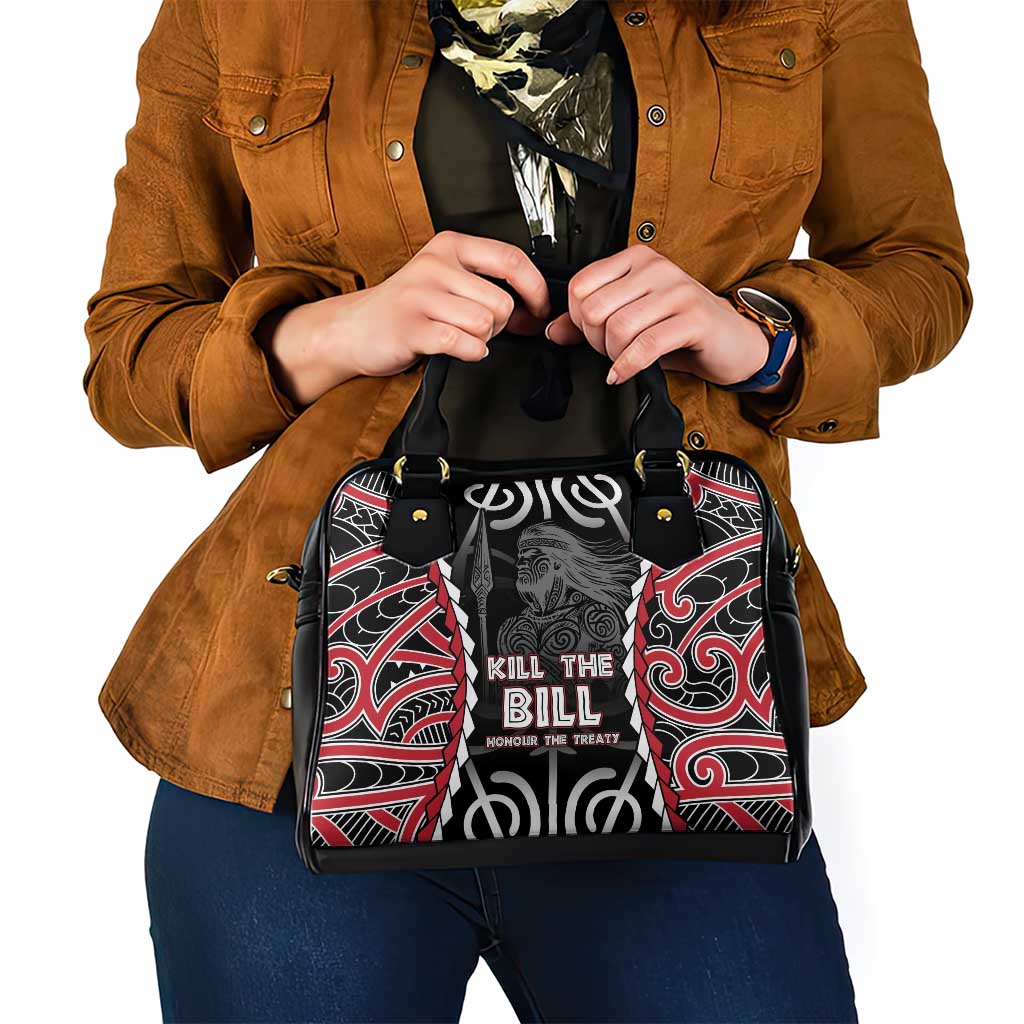Aotearoa Waitangi Day Shoulder Handbag Maori Warrior Tribal Tattoo