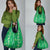 Hawaii Maile Lei Grocery Bag With Green Monstera Pattern