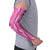 Hawaii Maile Lei Arm Sleeves With Pink Monstera Pattern - Polynesian Pride