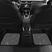 Hawaii Maile Lei Car Mats With Gray Monstera Pattern