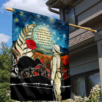 Kei Wareware Tatou New Zealand ANZAC Day Garden Flag Starry Night Inspo Style
