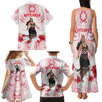 New Zealand Women's Day Family Matching Tank Maxi Dress and Hawaiian Shirt Maori Wahine Polynesian Pattern LT05 - Polynesian Pride