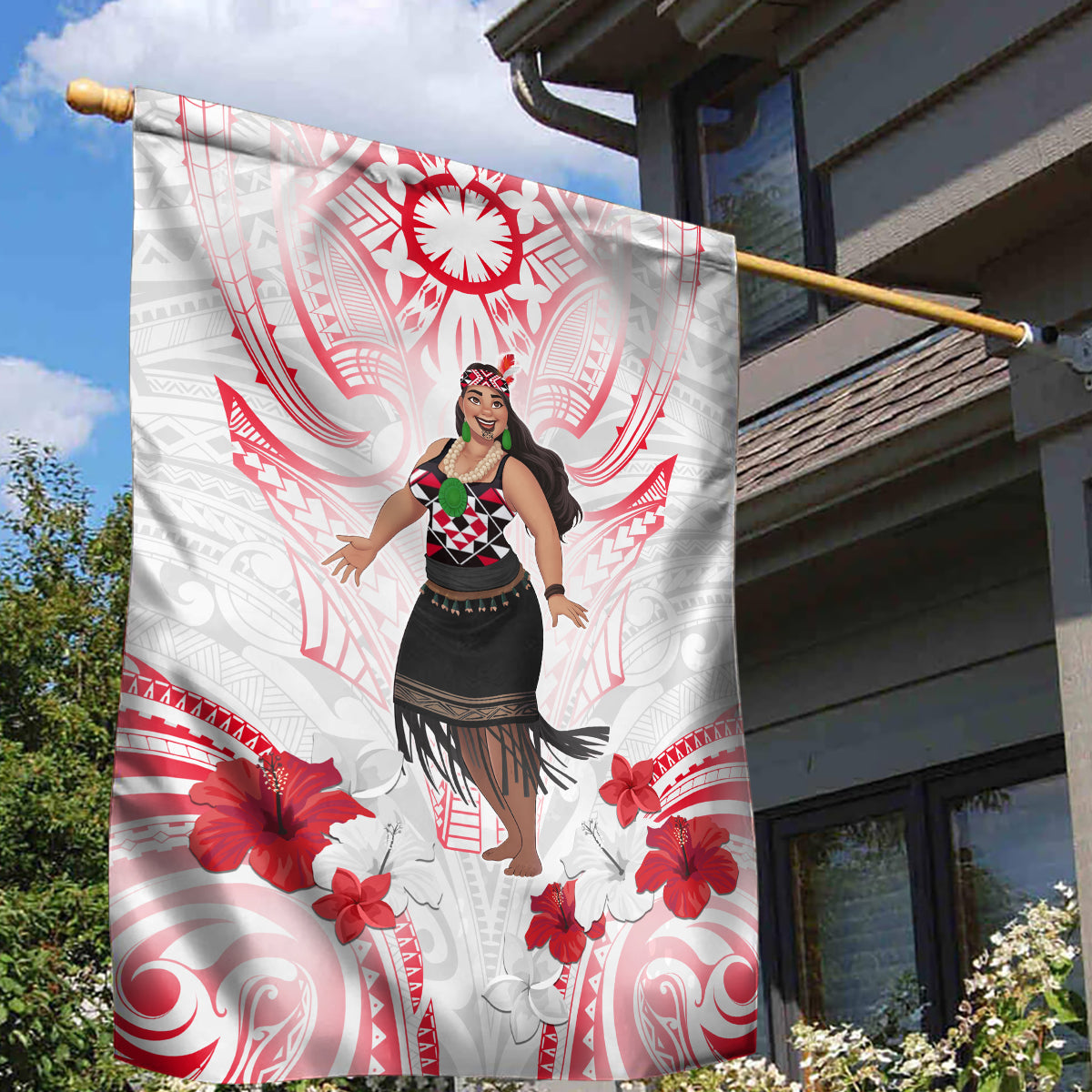 New Zealand Women's Day Garden Flag Maori Wahine Polynesian Pattern LT05 - Polynesian Pride