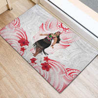 New Zealand Women's Day Rubber Doormat Maori Wahine Polynesian Pattern