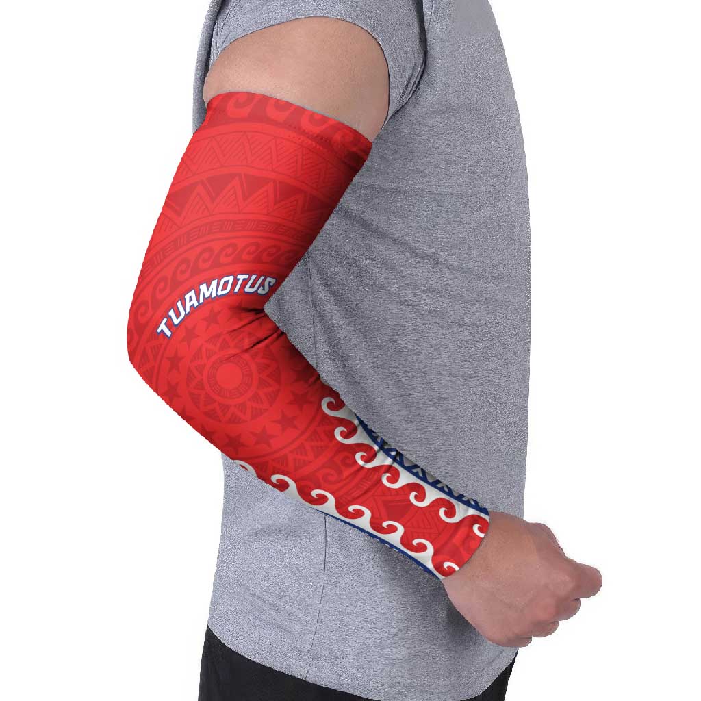 Custom Tuamotu Archipelago Arm Sleeves Polynesian Tribal Tattoo