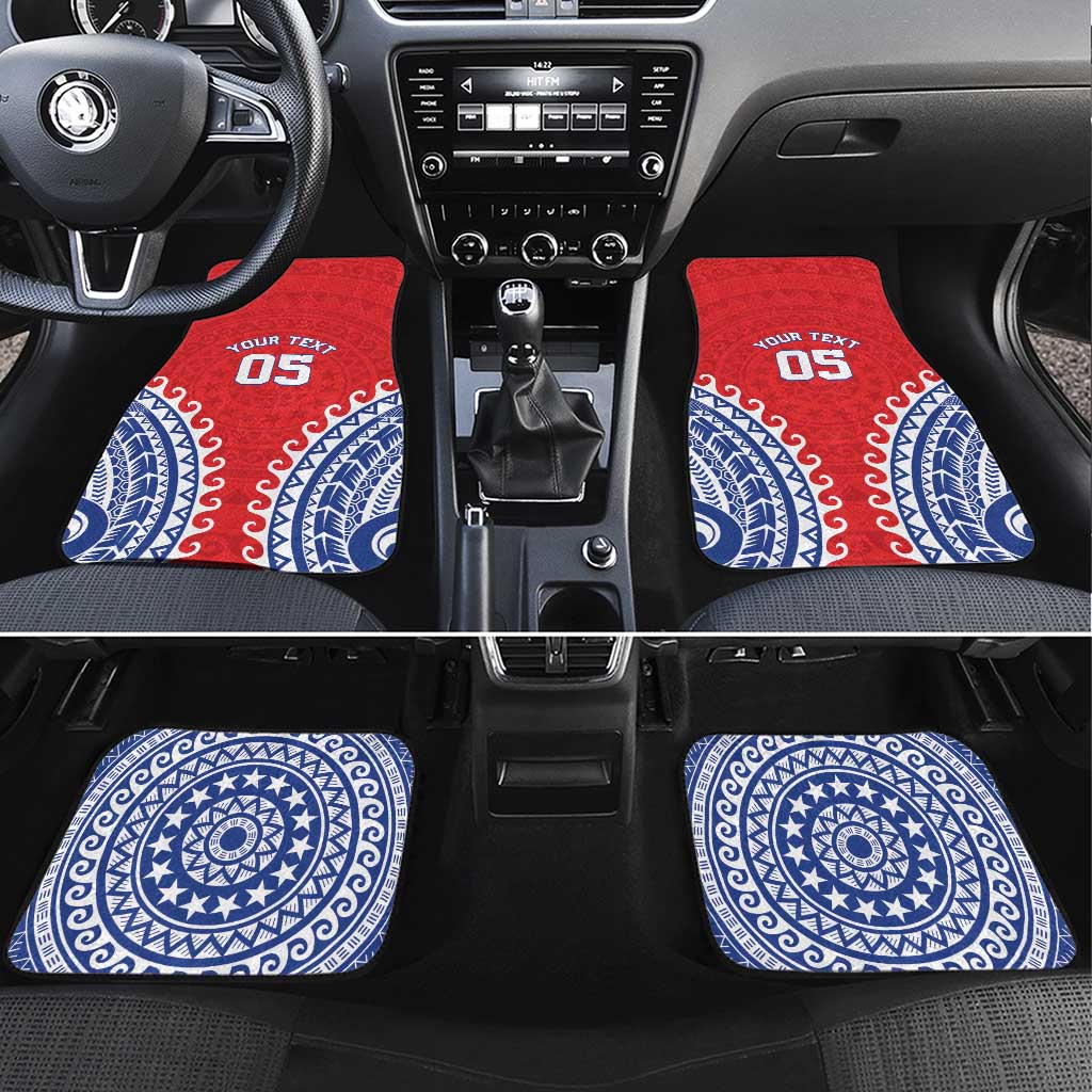 Custom Tuamotu Archipelago Car Mats Polynesian Tribal Tattoo