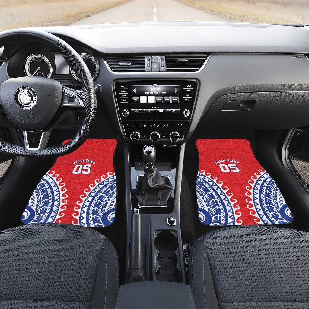 Custom Tuamotu Archipelago Car Mats Polynesian Tribal Tattoo