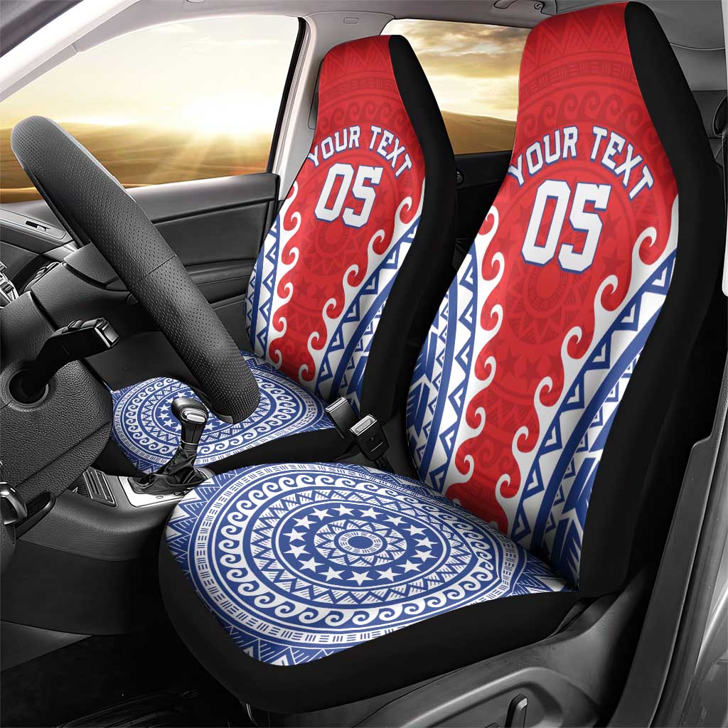 Custom Tuamotu Archipelago Car Seat Cover Polynesian Tribal Tattoo